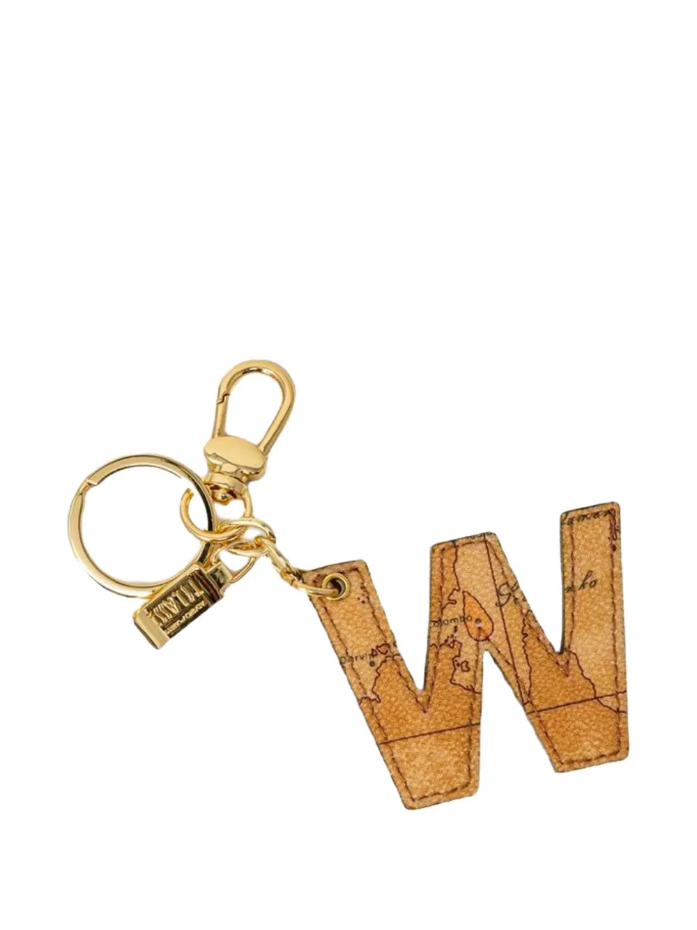 ALVIERO MARTINI 1° CLASSE map-print letter keychain - Toni neutri