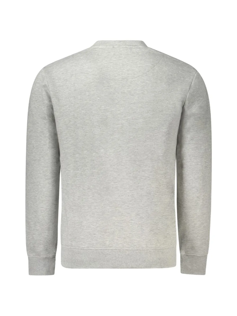 Pepe Jeans Katoenen sweater met logodetail en ronde hals Grijs