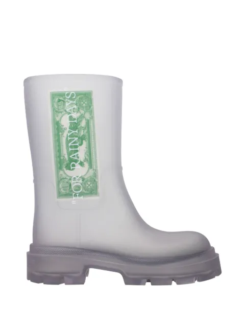 Off-White Reboot Dollar graphic-print ankle boots