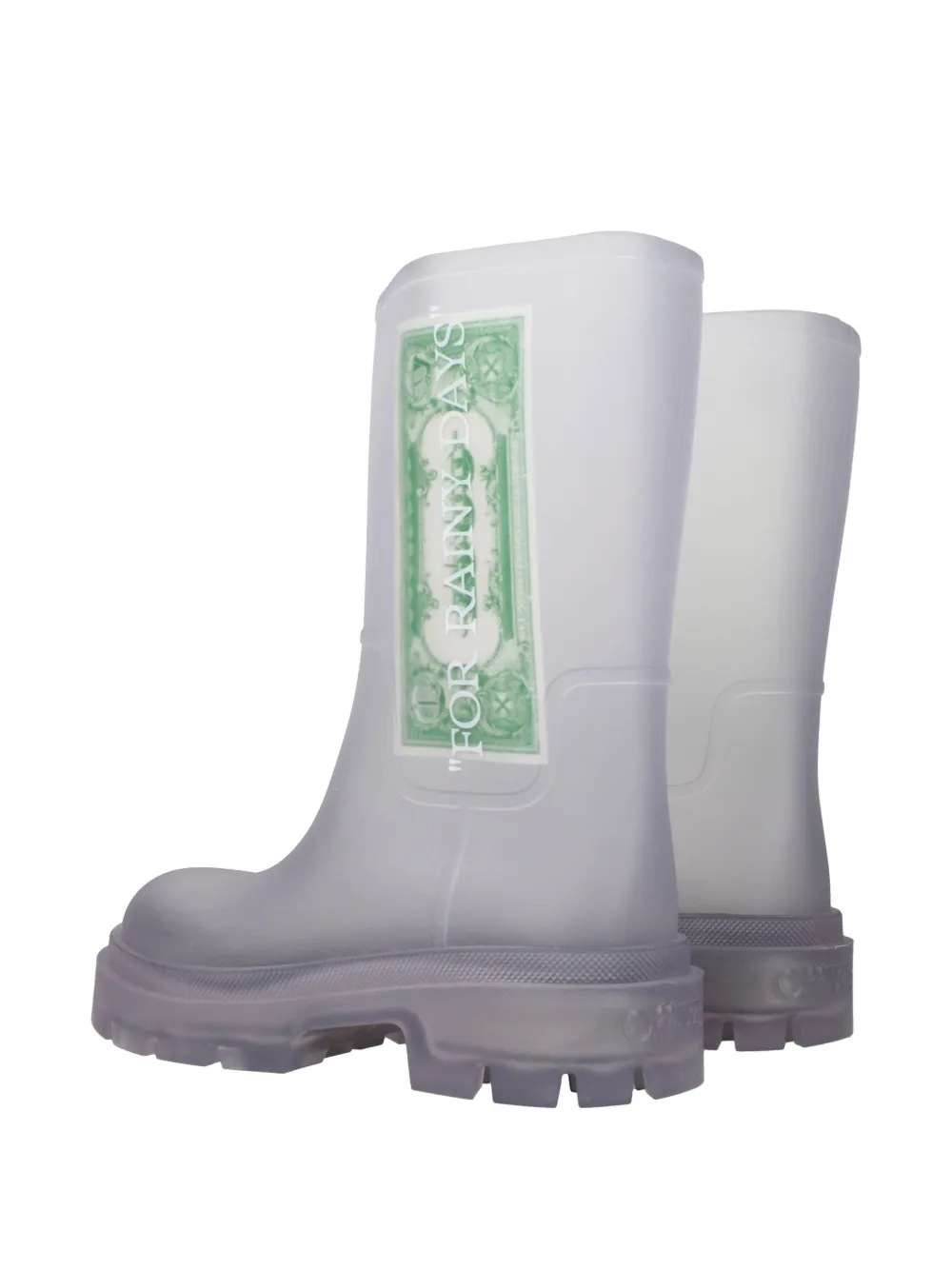 Off-White Reboot Dollar graphic-print ankle boots Wit