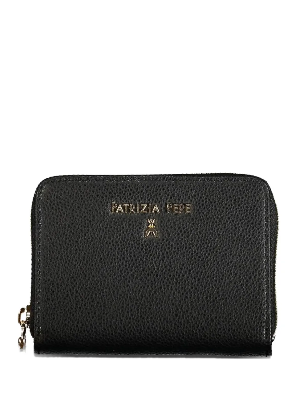 Patrizia Pepe Essential zip-around leather wallet - Nero