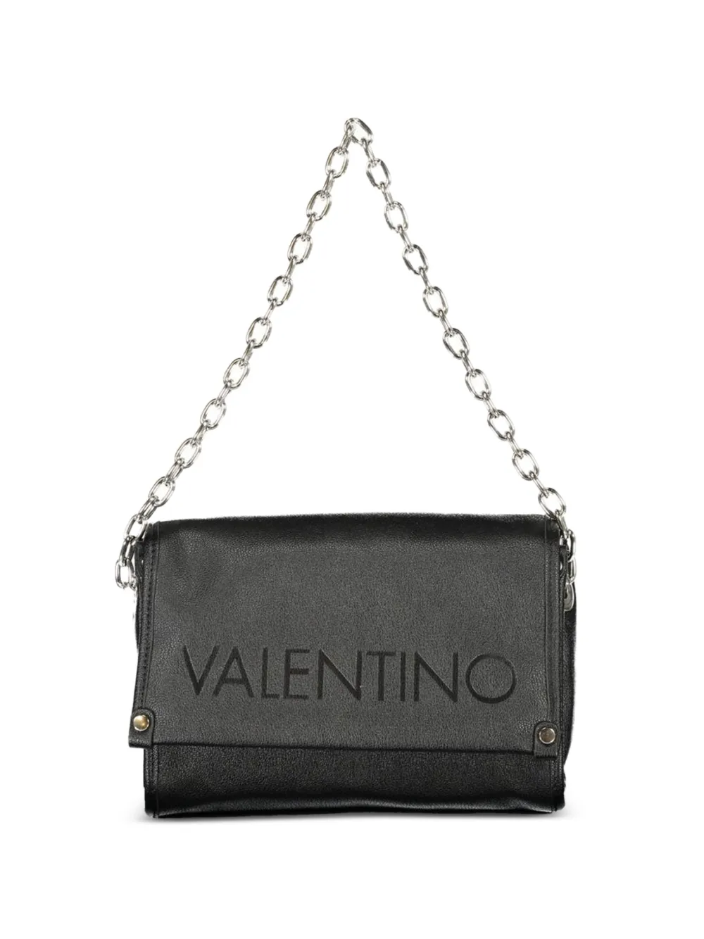 MARIO VALENTINO logo-debossed chain tote bag - Nero