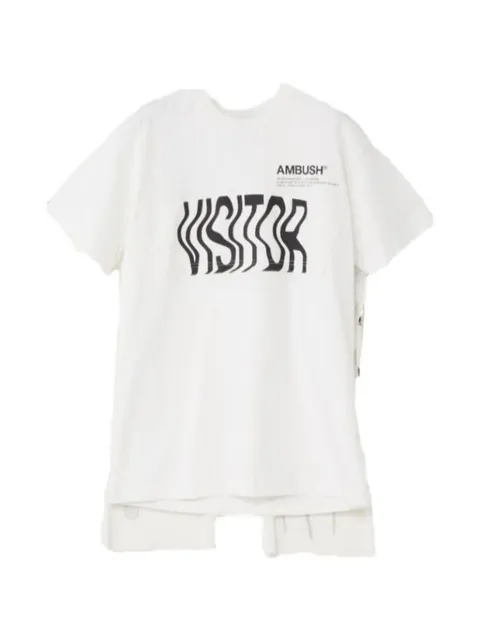 AMBUSH slogan-print cape T-shirt