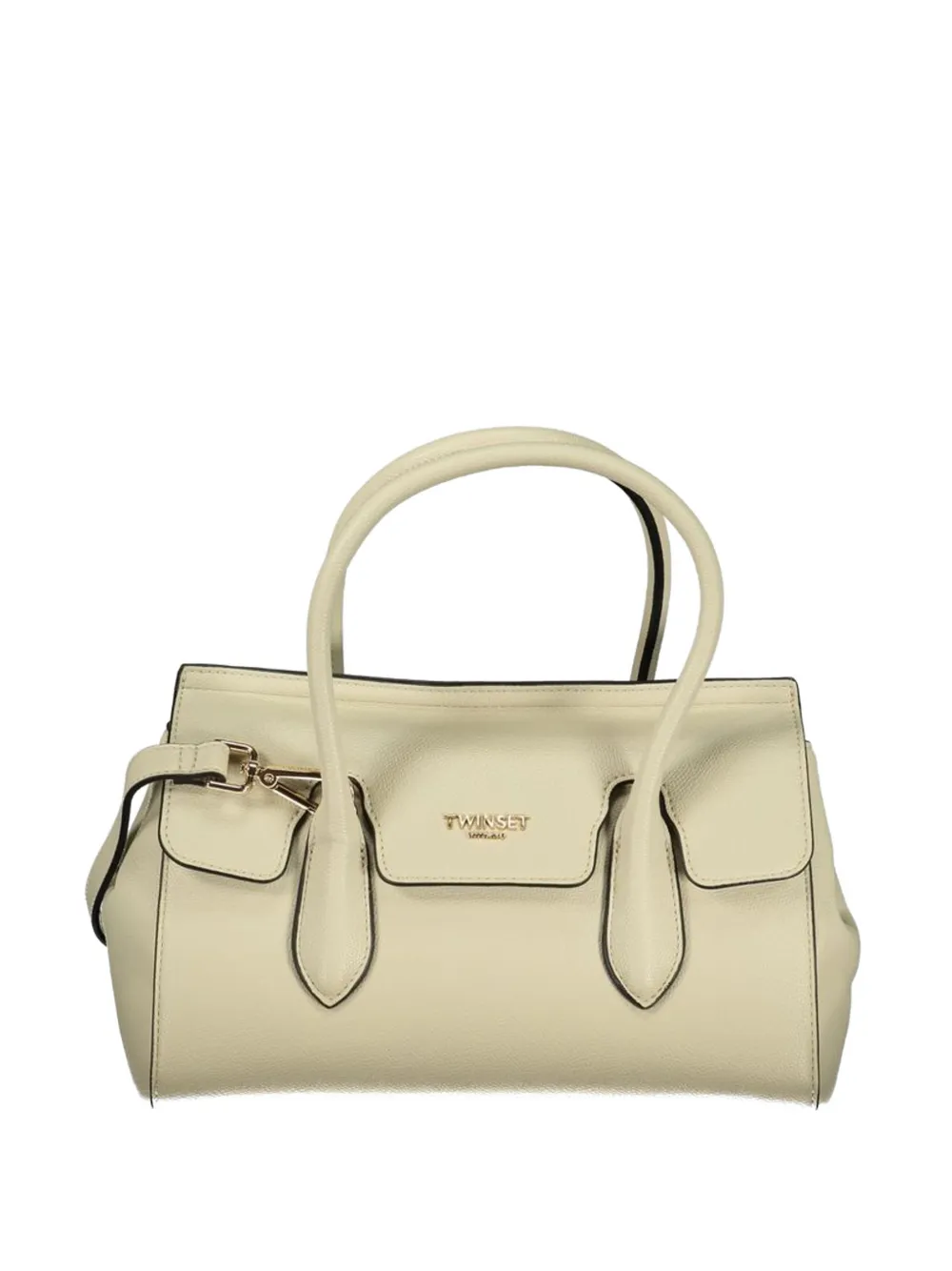 TWINSET logo-appliqué tote bag - Toni neutri