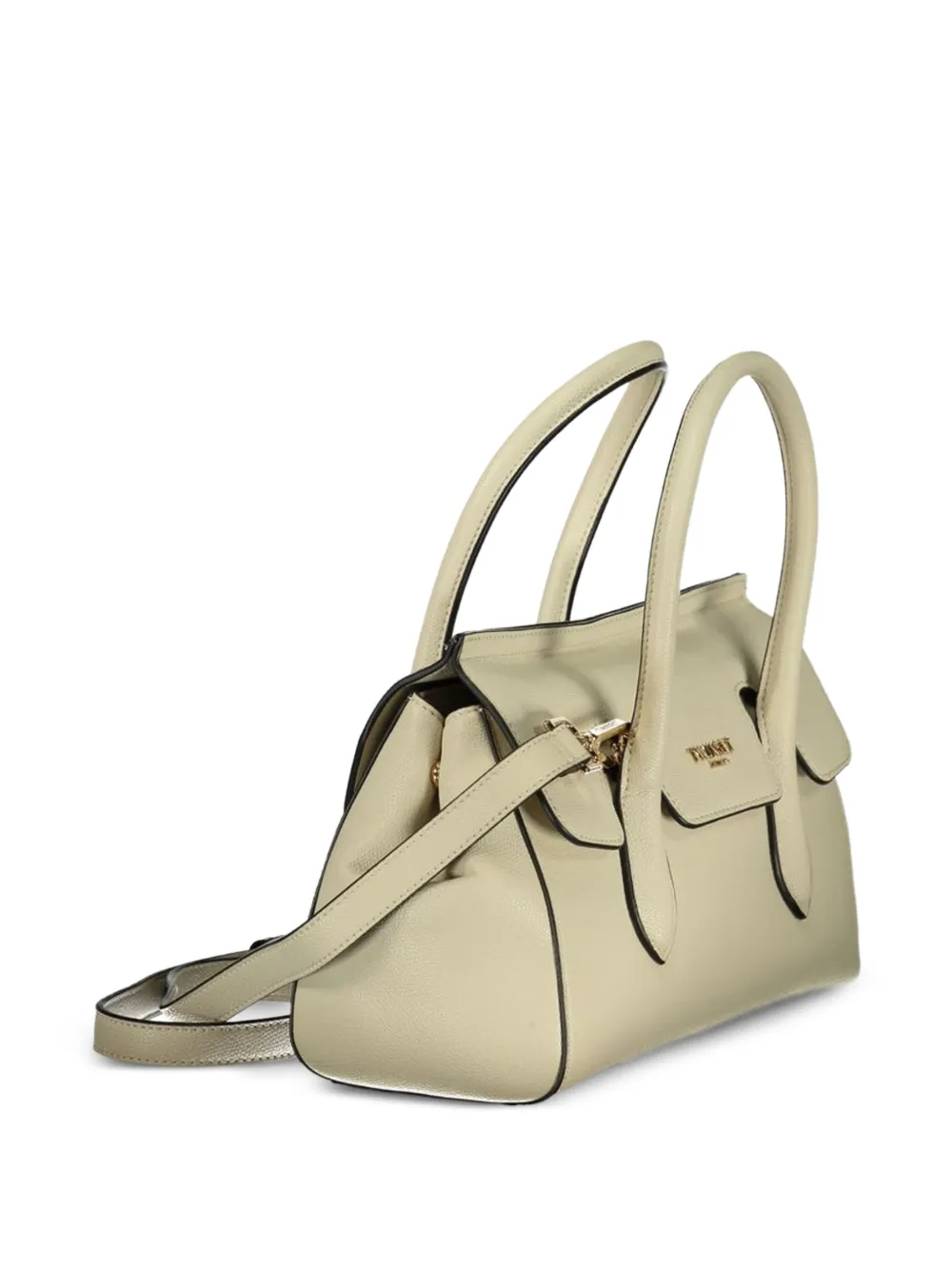 TWINSET Shopper met logo applicatie Beige