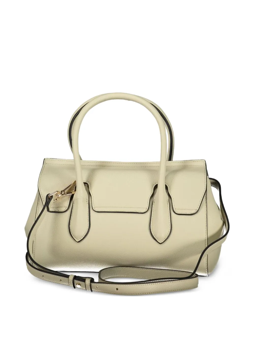 TWINSET Shopper met logo applicatie Beige