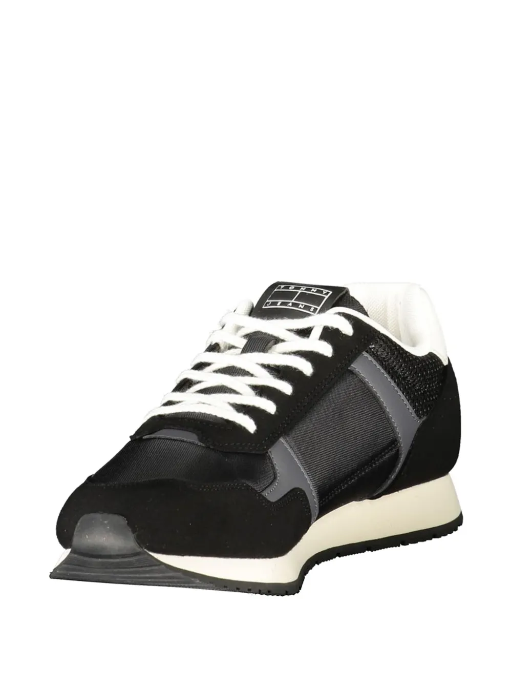 Tommy Hilfiger logo-patch sneakers Zwart