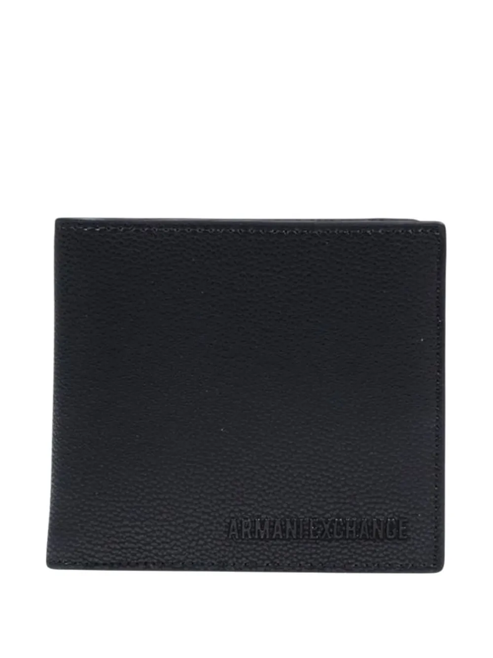 Armani Exchange pebbled-texture bifold wallet - Nero