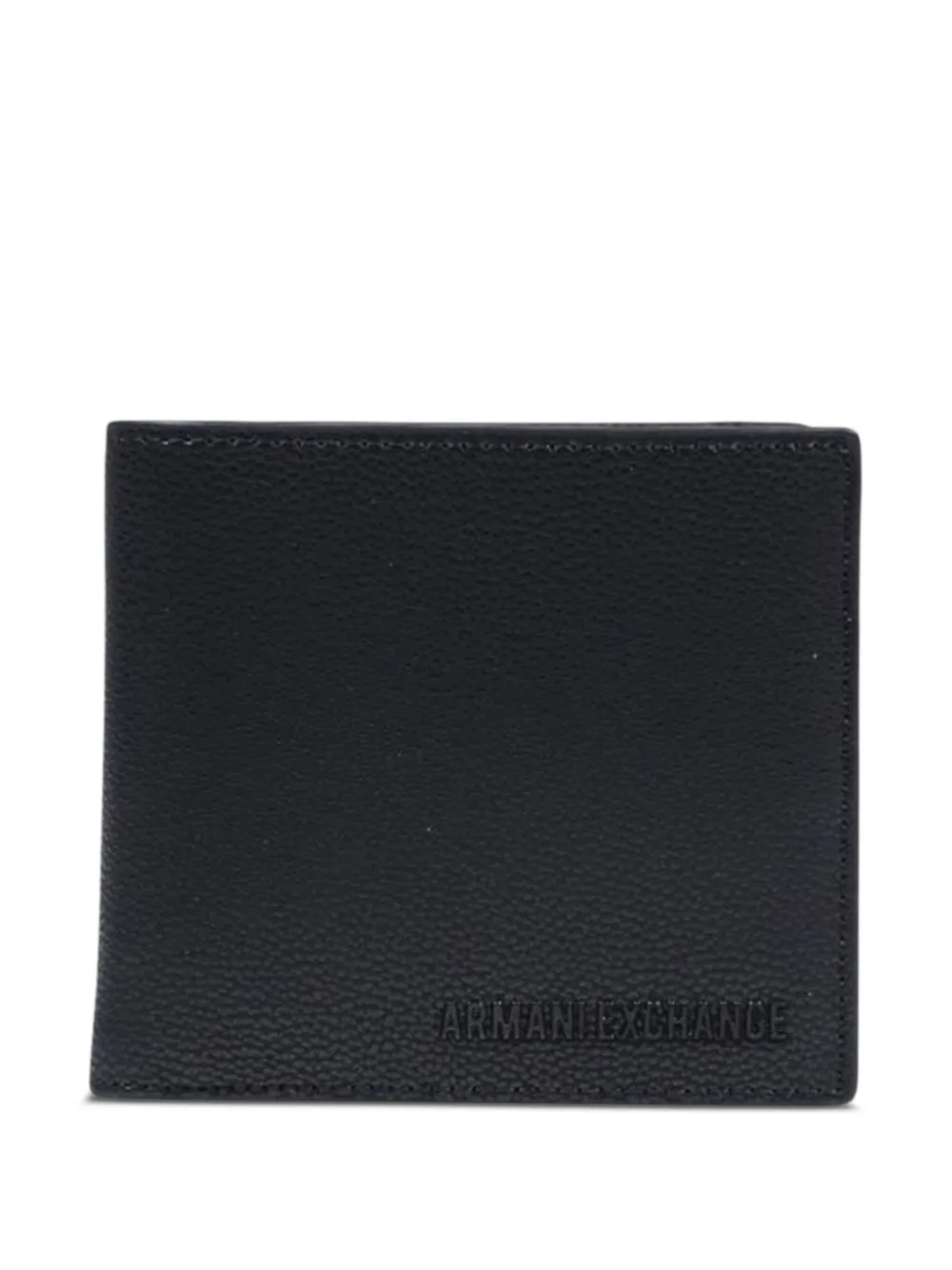 Armani Exchange pebbled-texture bifold wallet - Nero
