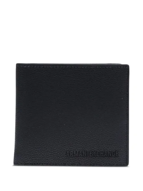 Armani Exchange pebbled-texture bifold wallet