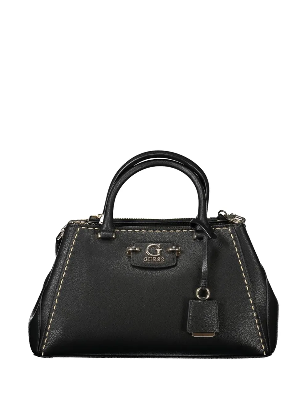 GUESS USA Nastra Society topstitching tote bag - Nero