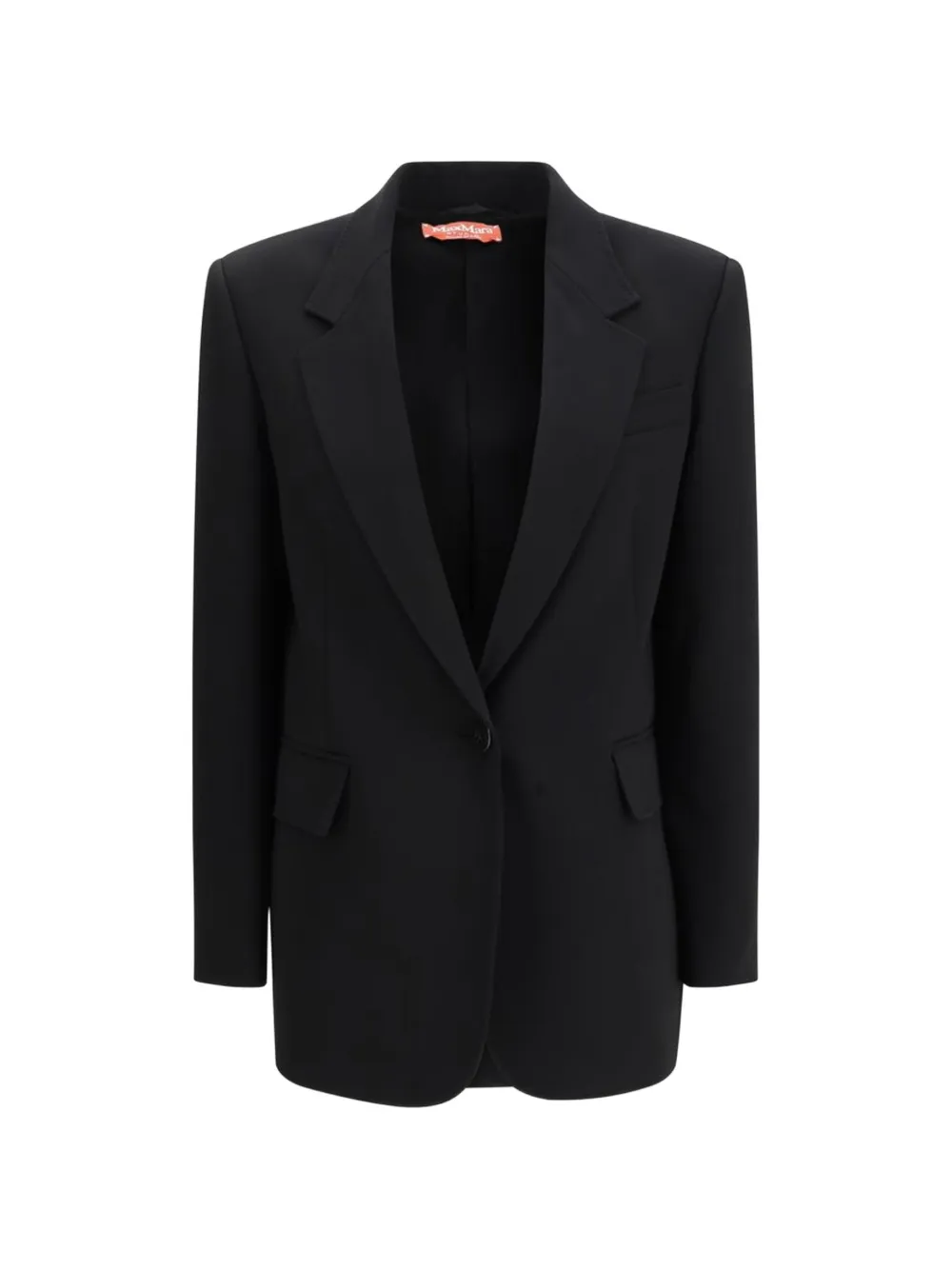 Max Mara single-breasted peak-lapel blazer - Nero