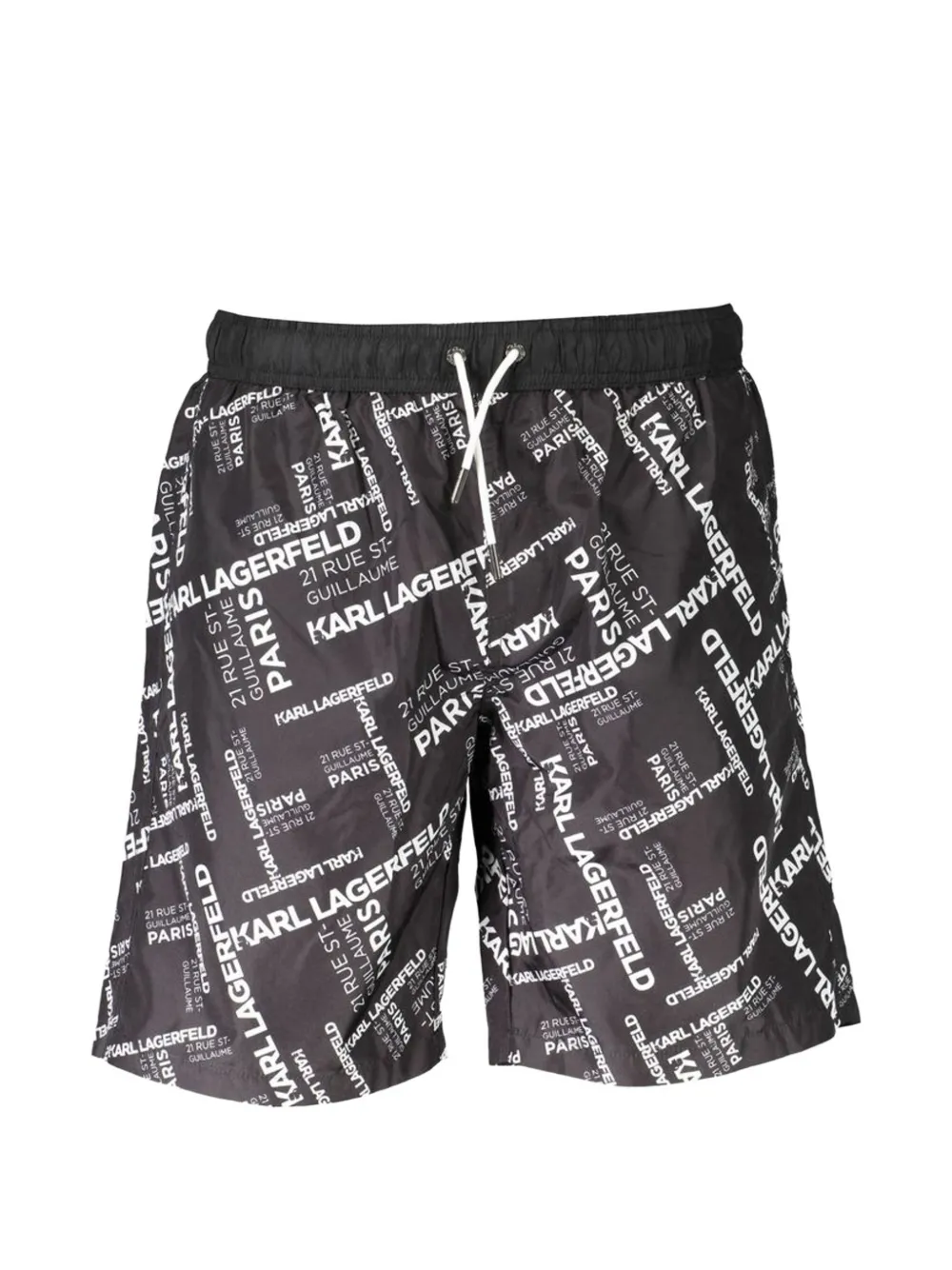 Karl Lagerfeld Costume da bagno con logo - Nero