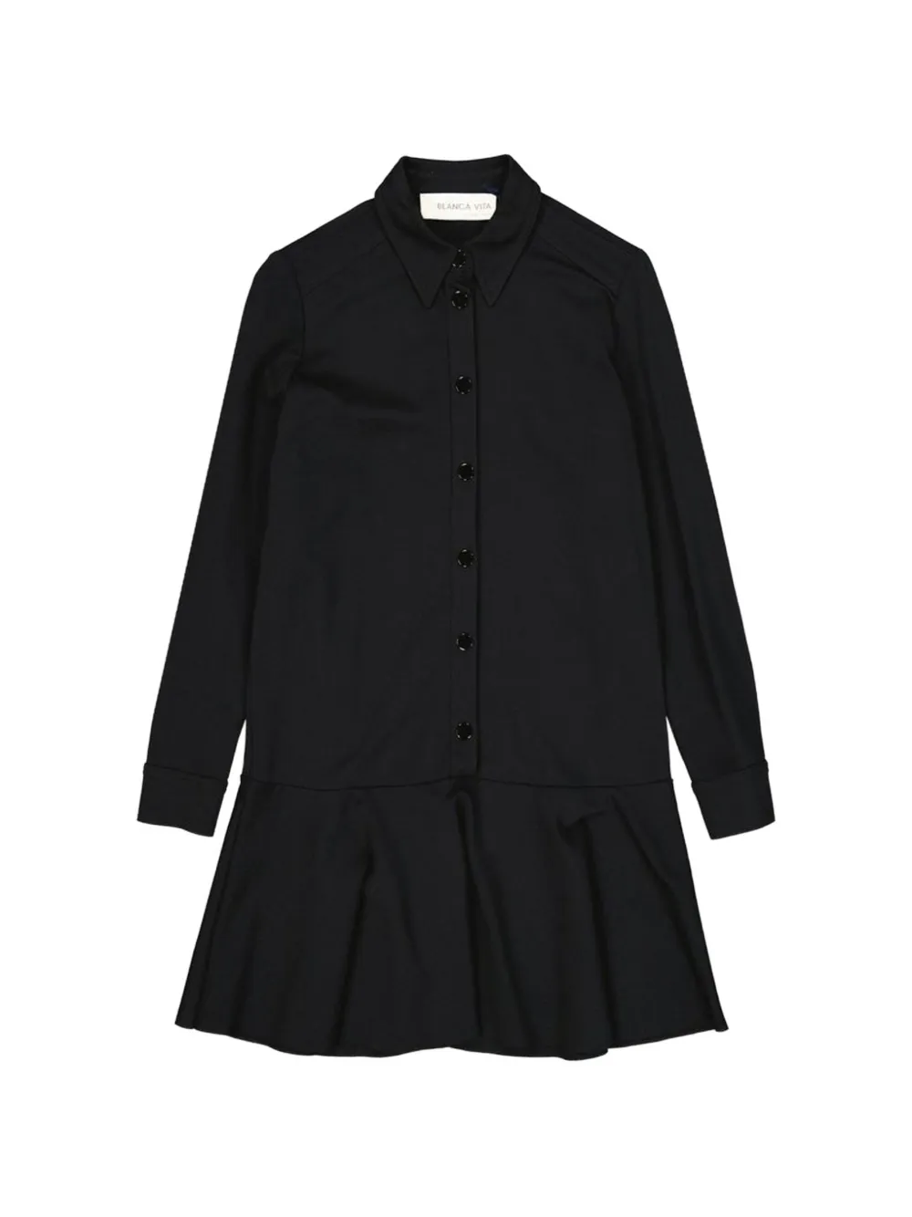 Blanca Vita button-down mini dress - Nero