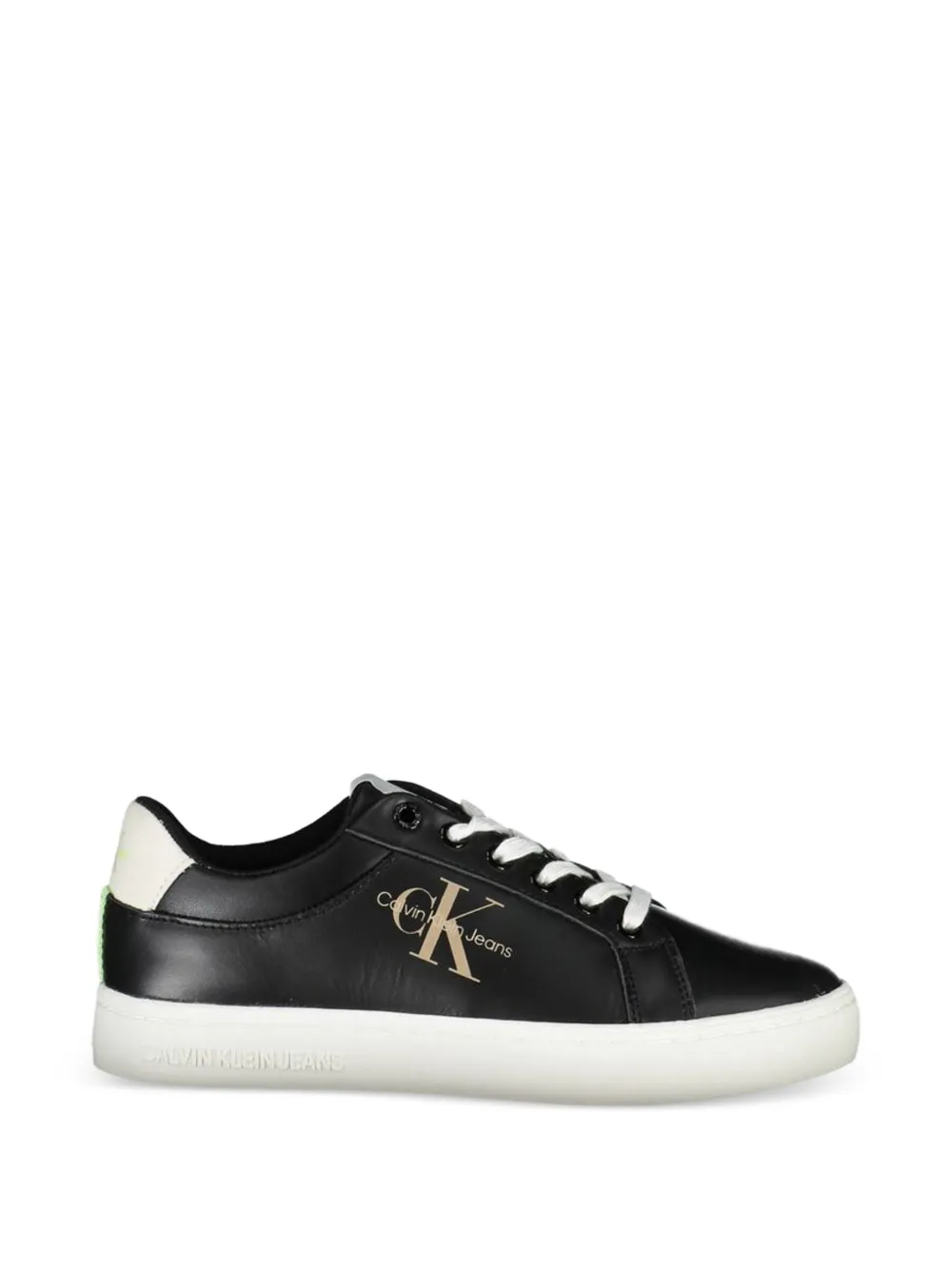Calvin Klein lace-up low-top sneakers - Schwarz
