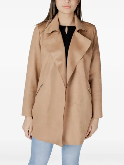 Street One open-front suede coat