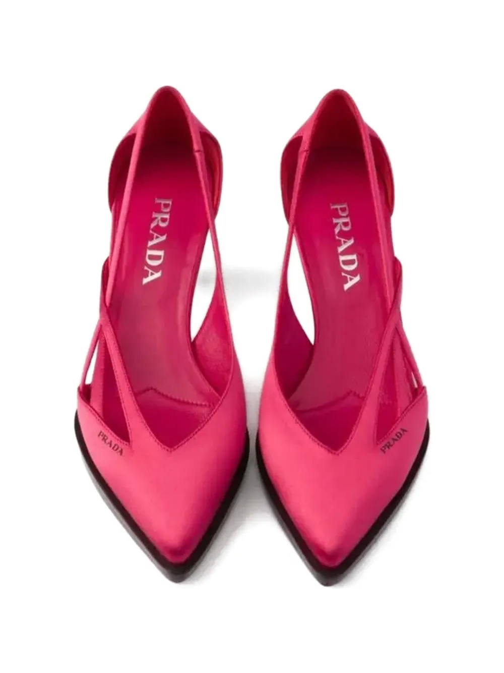 Prada cutout detail pumps Roze