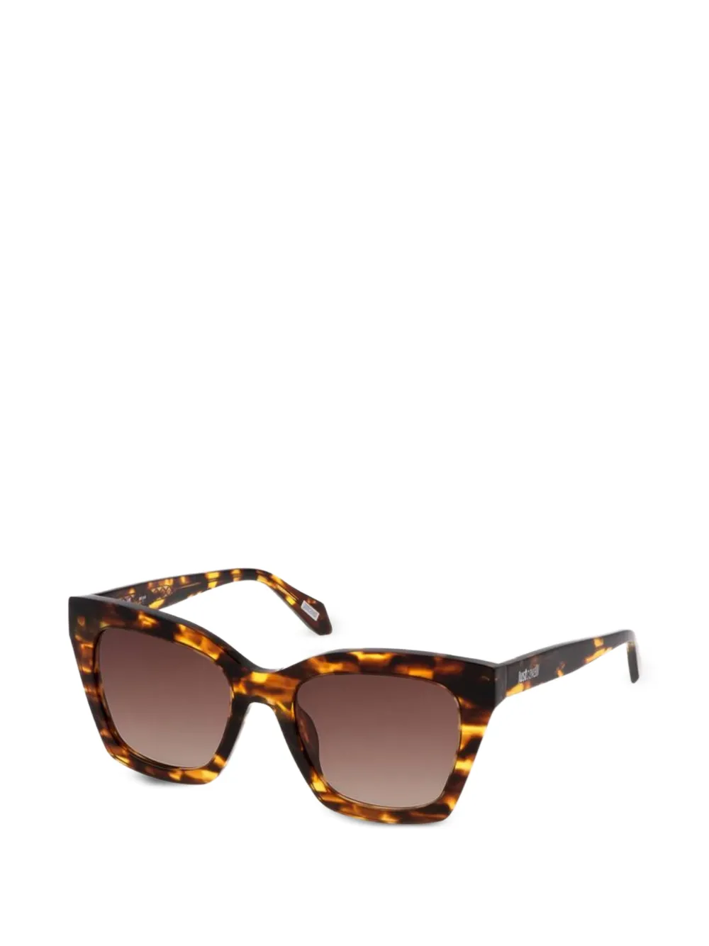 Just Cavalli tortoiseshell-effect square-frame sunglasses - Braun