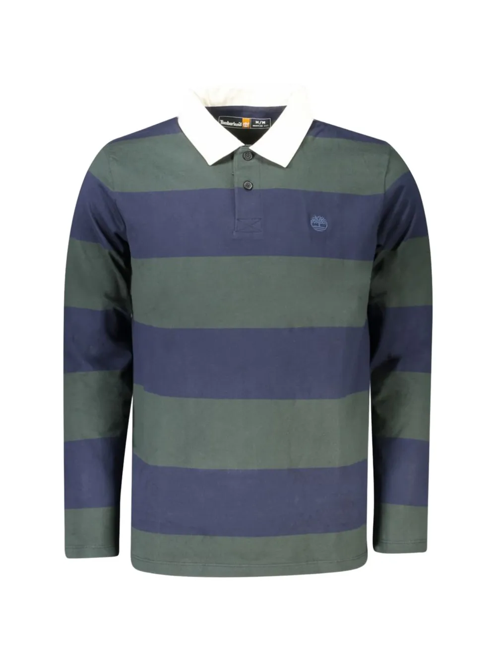 Timberland striped long-sleeve polo shirt - Verde