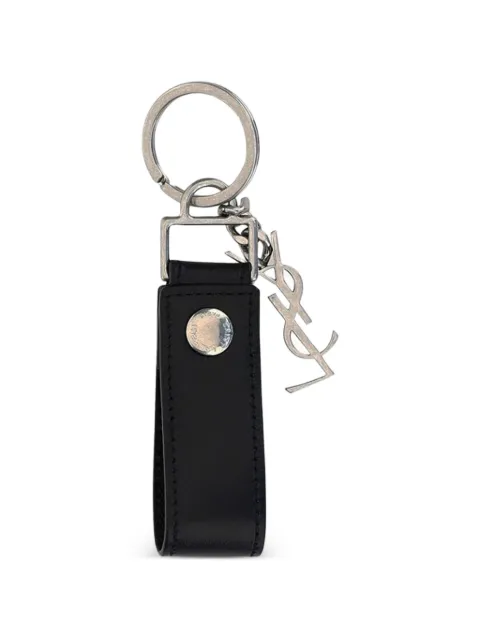 Saint Laurent Cassandre leather keychain