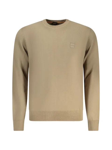 BOSS logo-patch sweater
