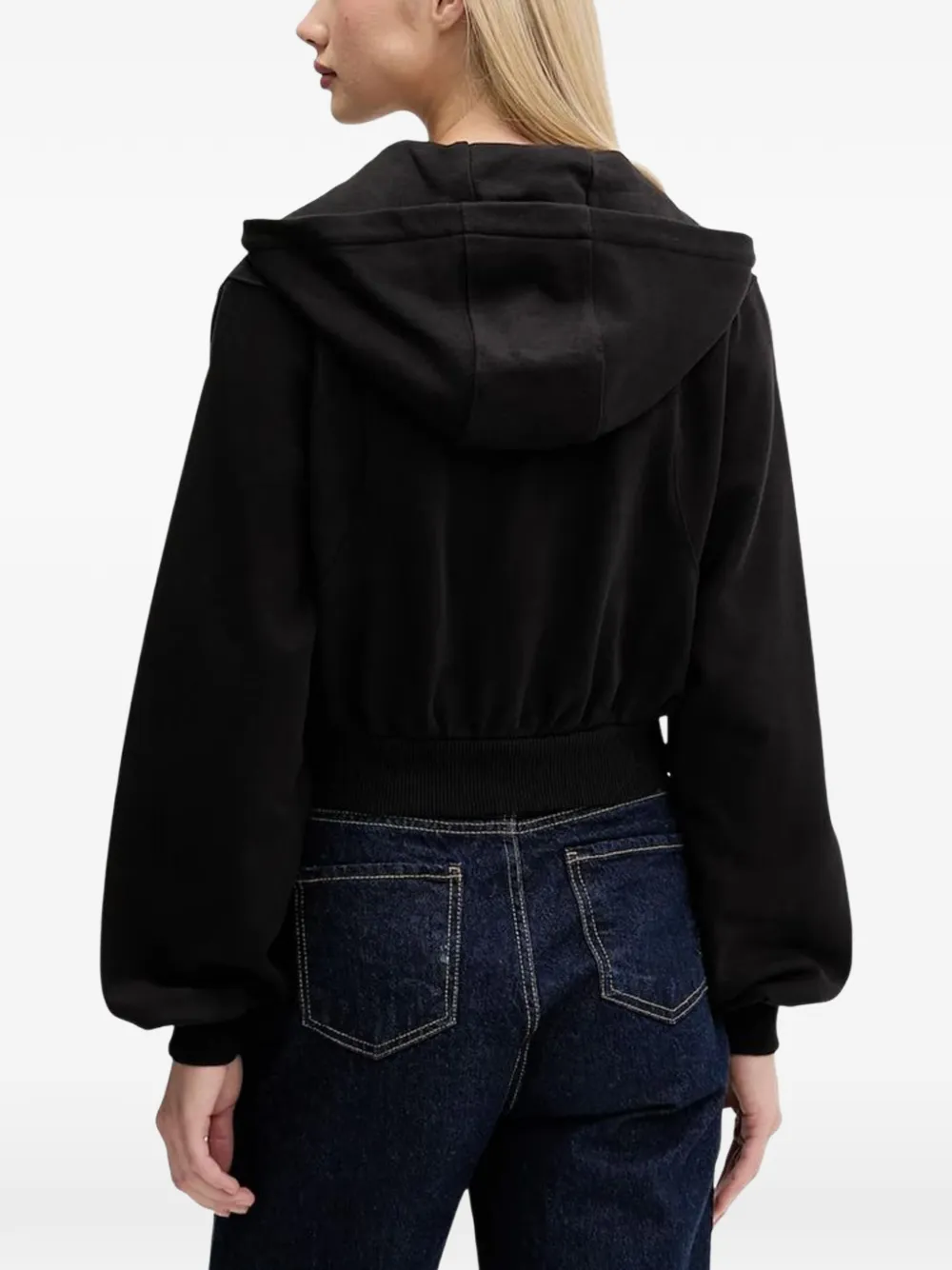Tommy Jeans hoodie met rits Zwart