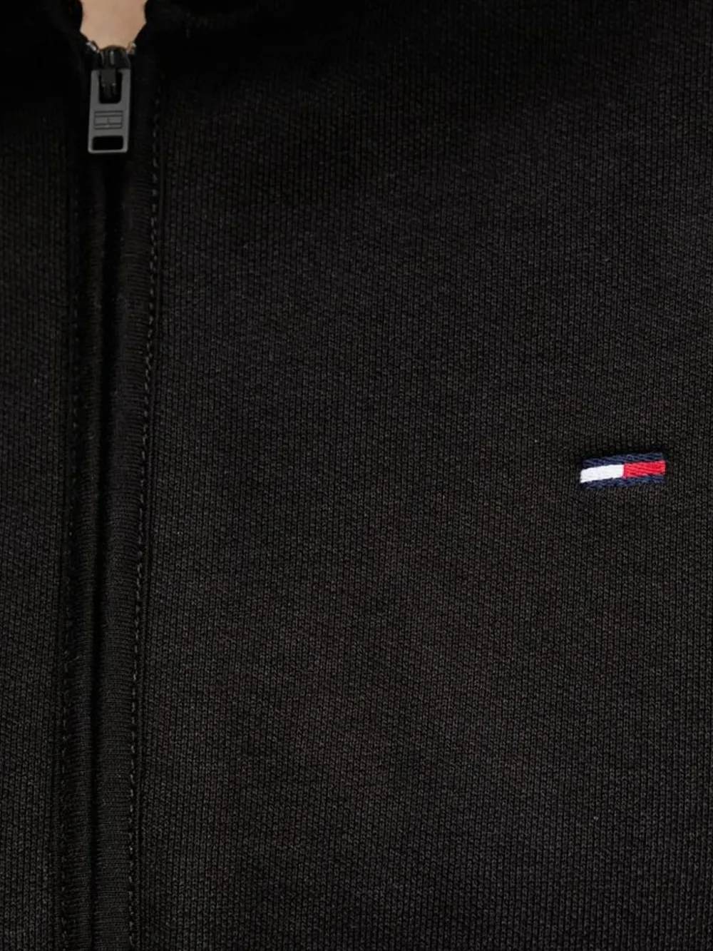 Tommy Jeans hoodie met rits Zwart