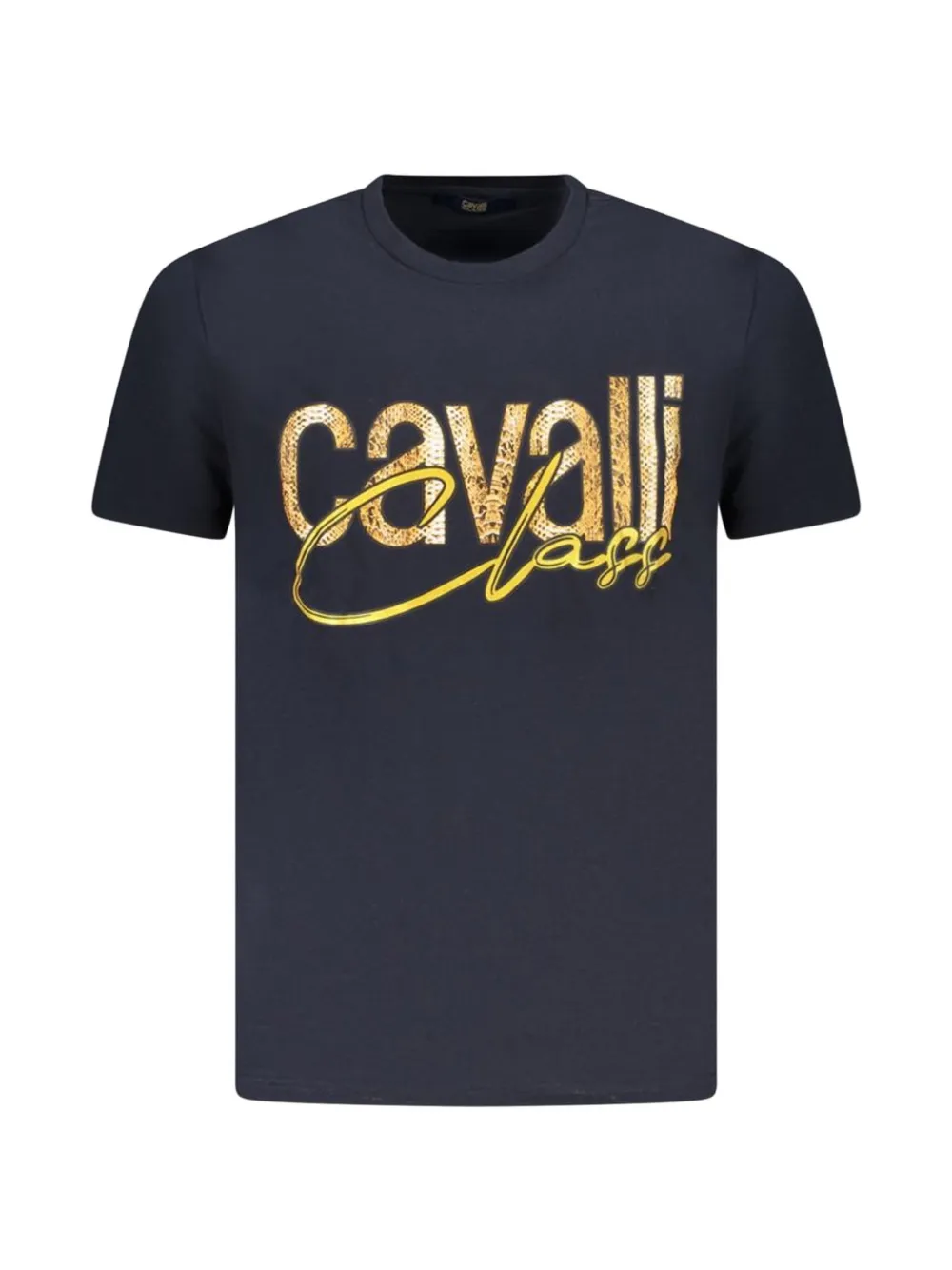 Cavalli Class logo-print cotton T-shirt - Blu