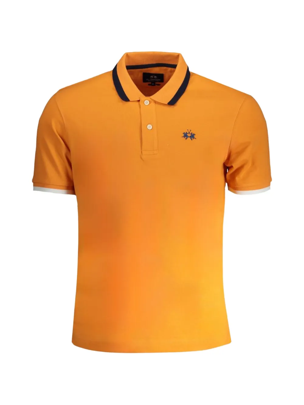 La Martina logo-embroidered polo shirt - Orange
