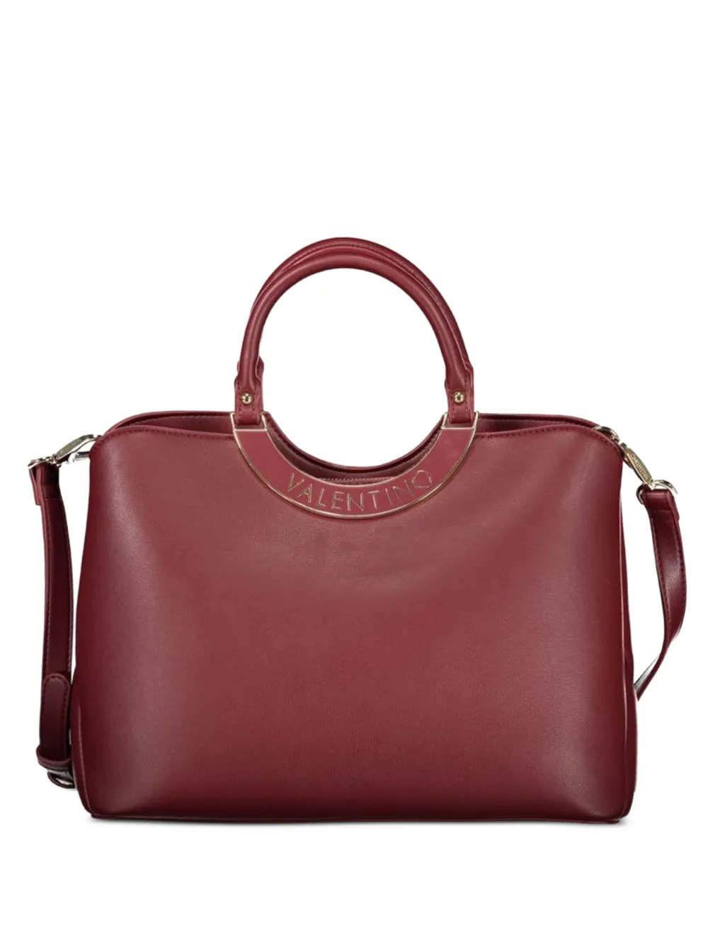 MARIO VALENTINO logo-plaque tote bag - Rosso