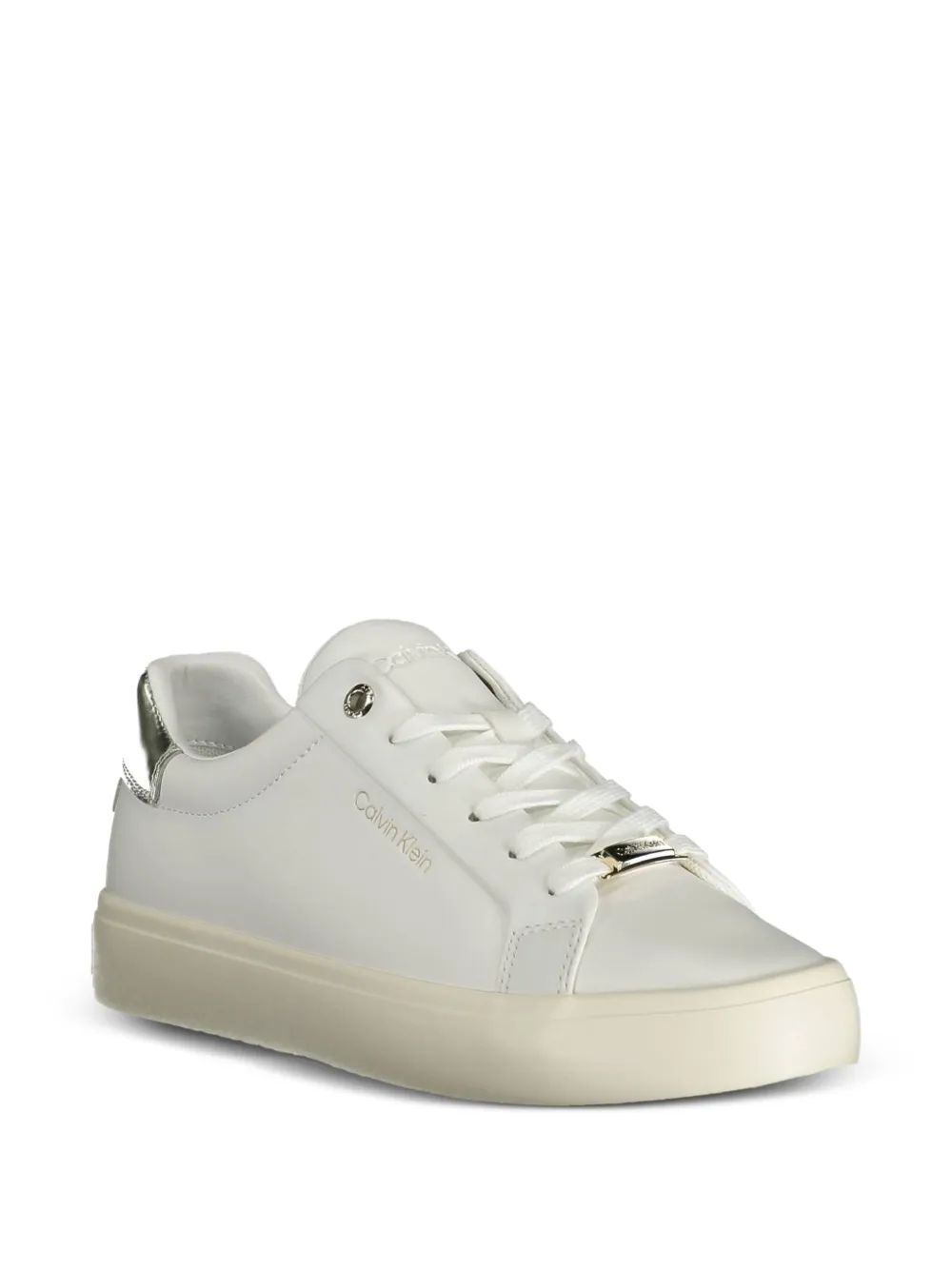 Calvin Klein Kaylee leather sneakers Wit