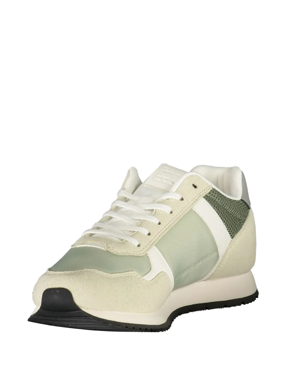 Tommy Hilfiger panelled lace-up sneakers Beige