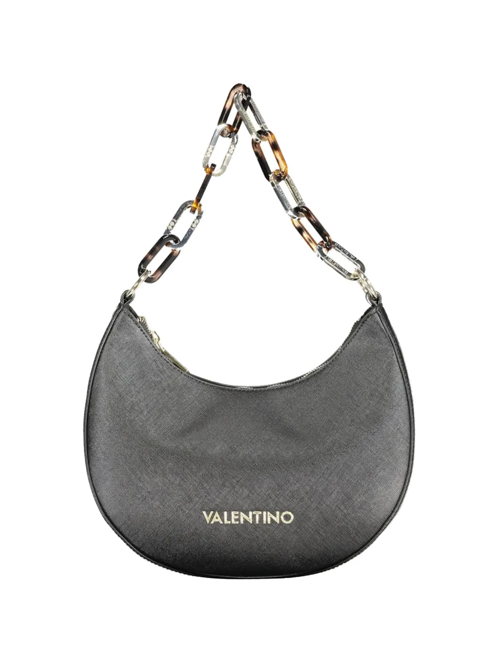 MARIO VALENTINO half-moon chain-strap shoulder bag - Nero