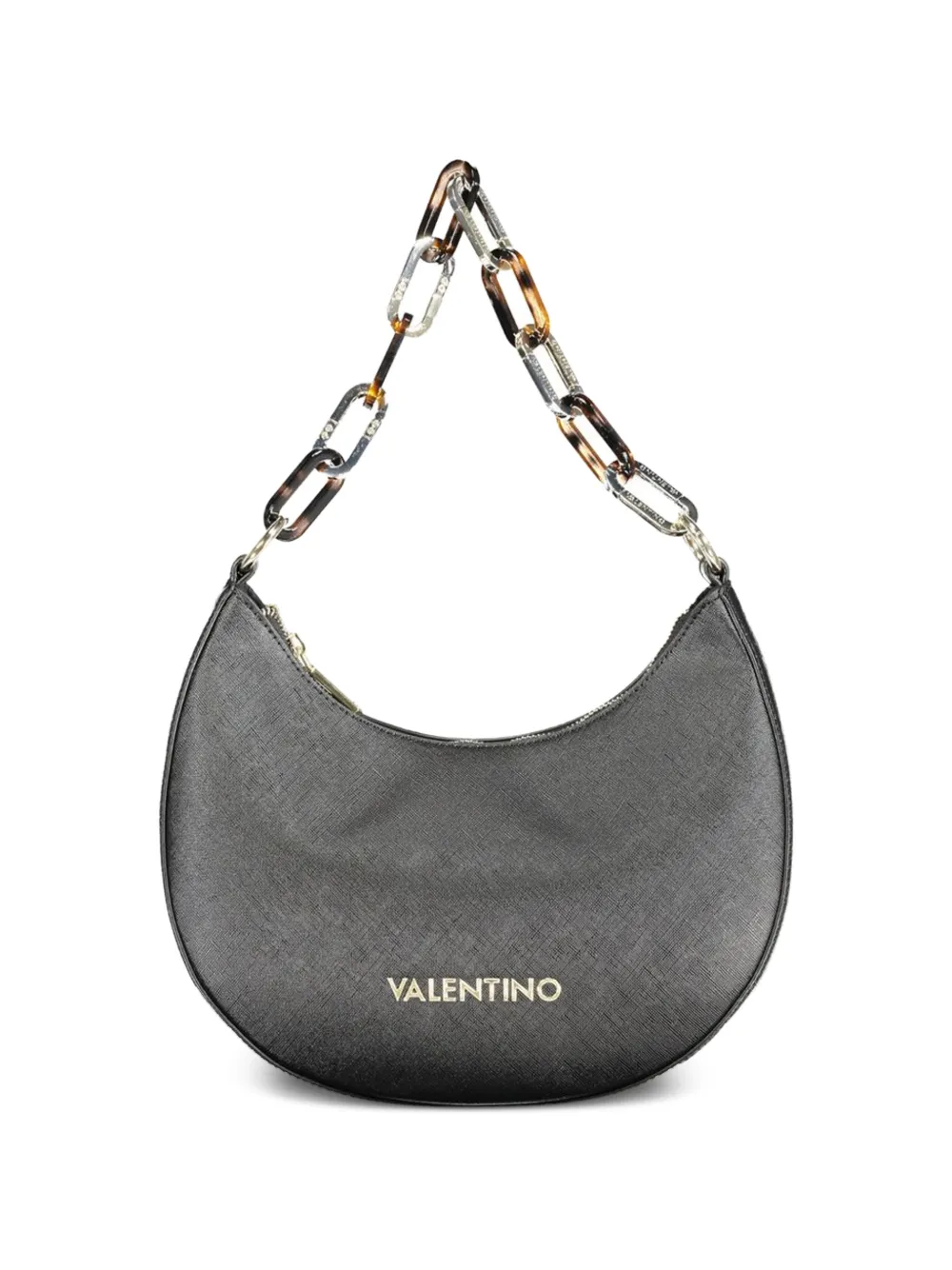MARIO VALENTINO half-moon chain-strap shoulder bag - Nero