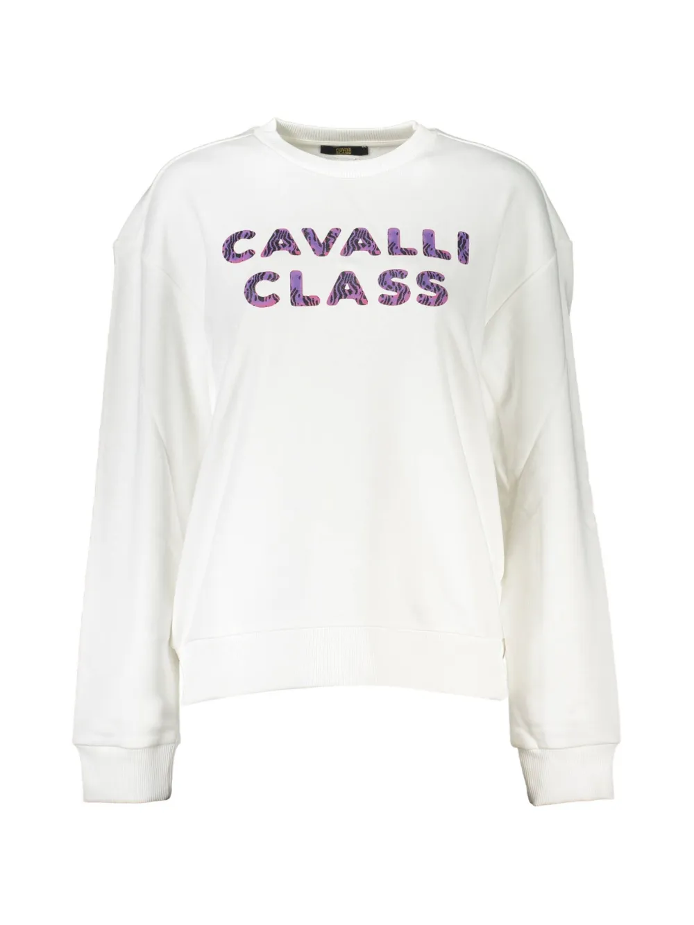Cavalli Class logo-print sweatshirt - Bianco
