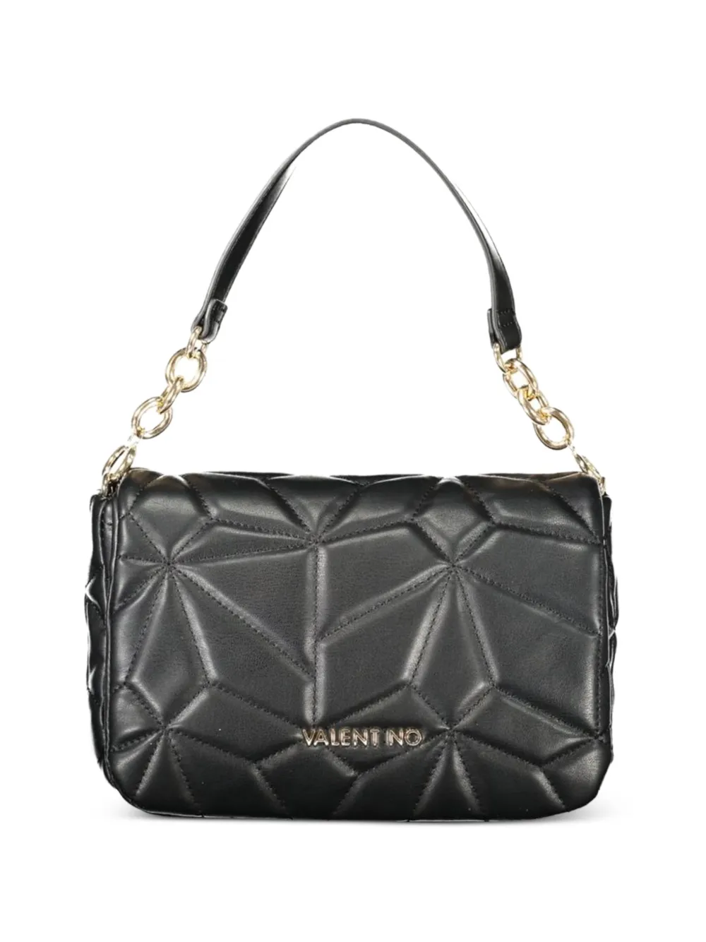 MARIO VALENTINO quilted chain-link shoulder bag - Nero