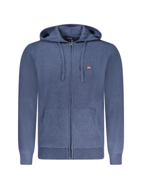 NORWAY 1963 logo-patch zip-fatening hoodie