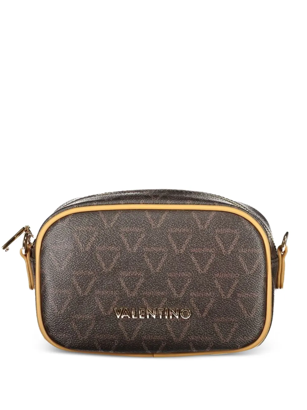 MARIO VALENTINO monogram-print crossbody bag - Marrone