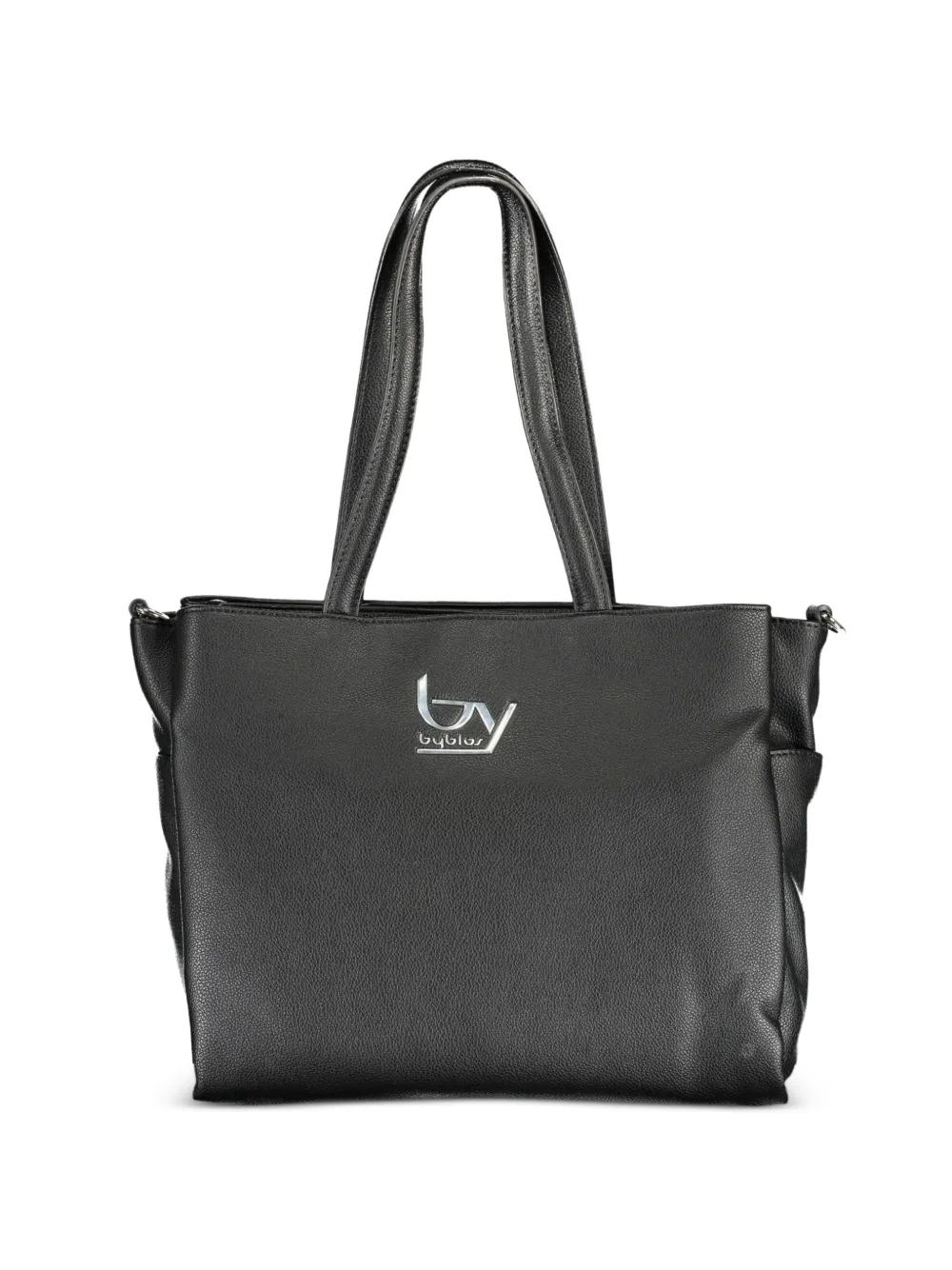 byblos chain-strap logo-plaque tote bag - Nero