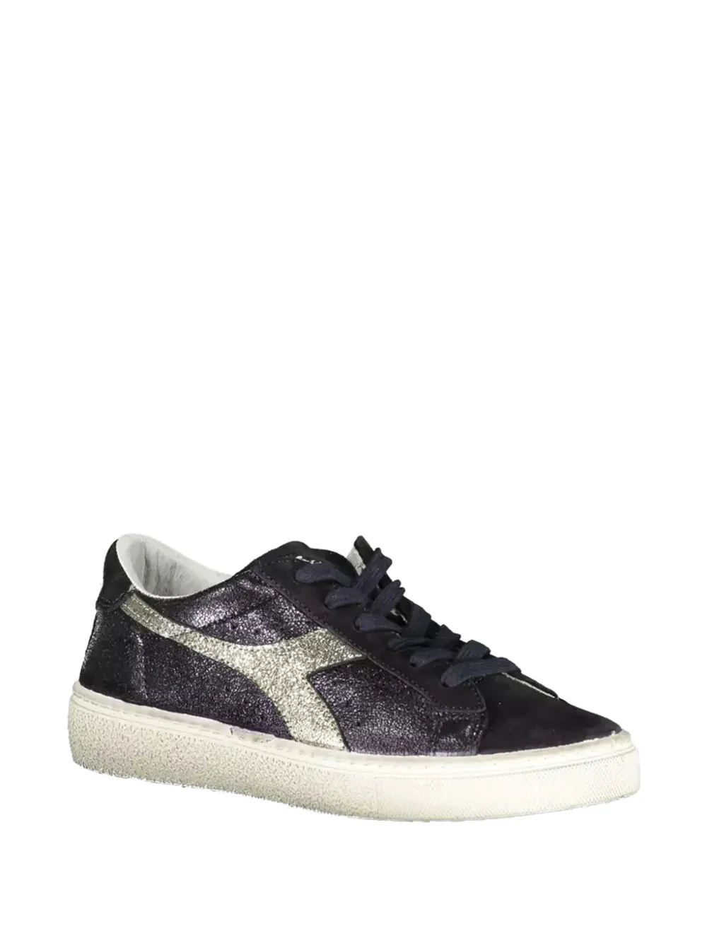 Diadora glitter lace-up sneakers Blauw
