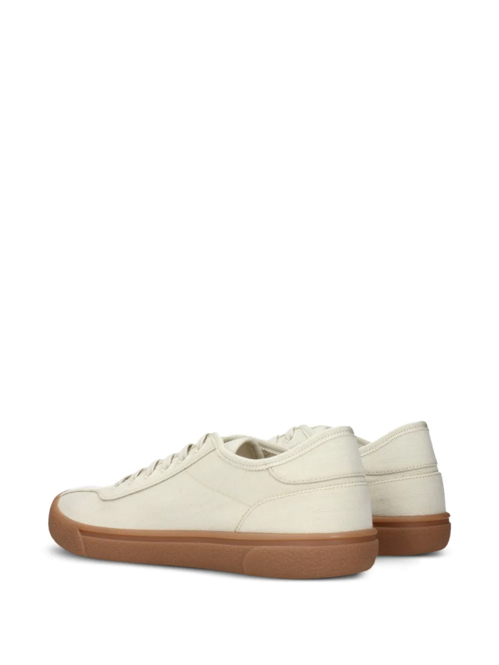 The Row lace-up canvas sneakers Beige
