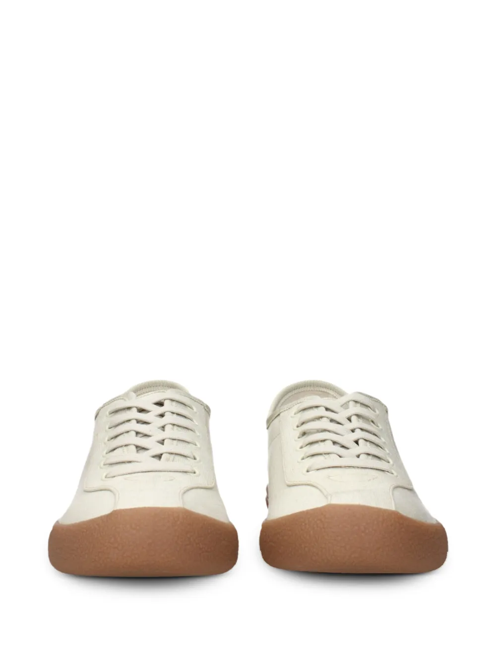 The Row lace-up canvas sneakers Beige