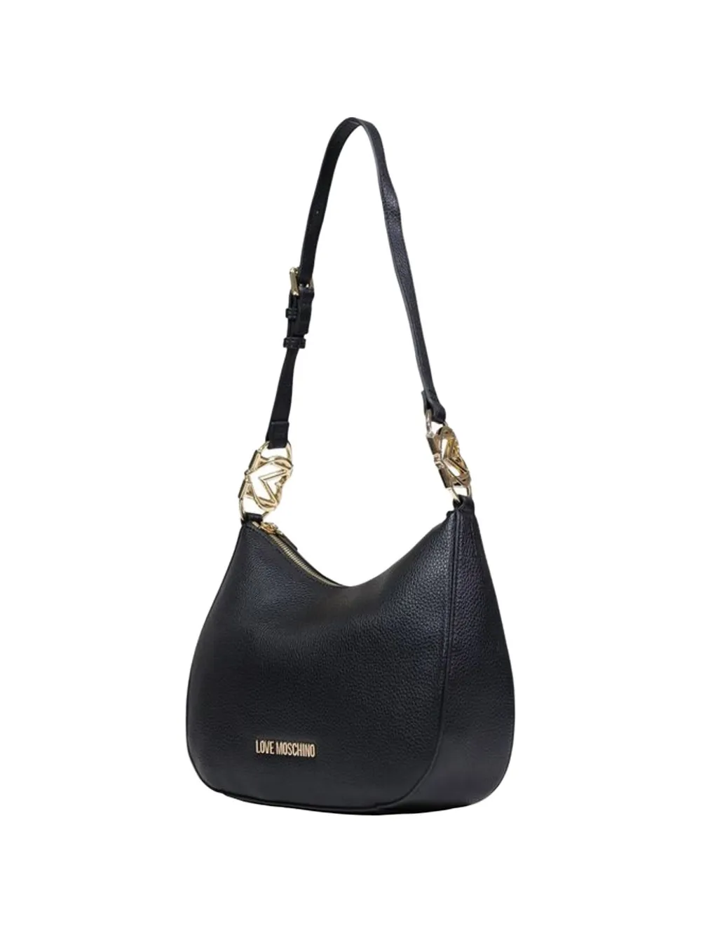 Love Moschino logo-plaque tote bag - Nero