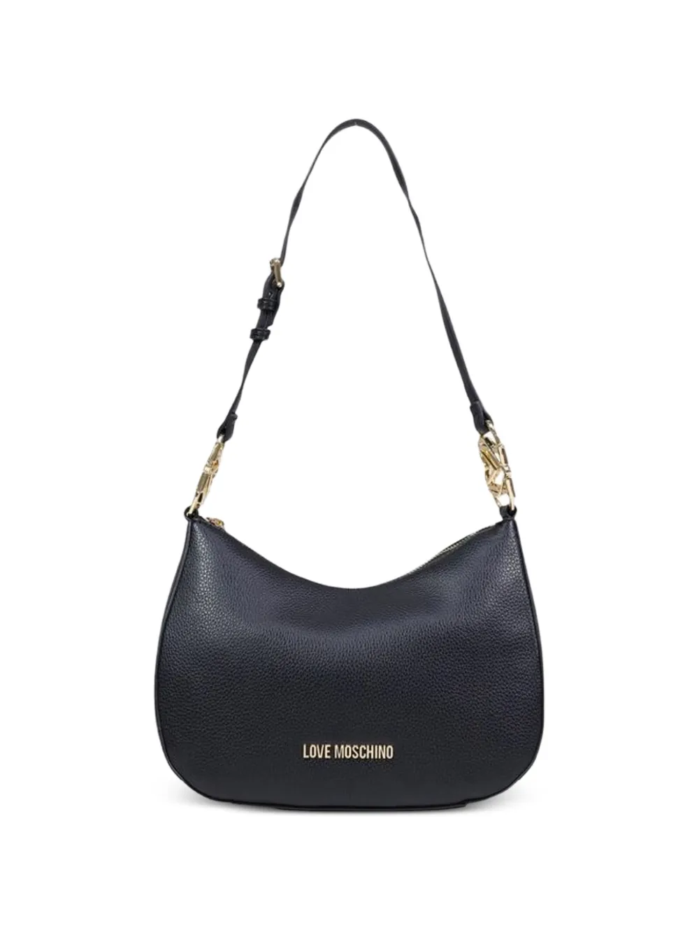 Love Moschino logo-plaque tote bag - Nero
