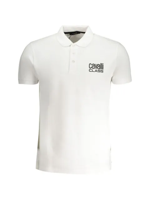 Cavalli Class logo-embroidered polo shirt