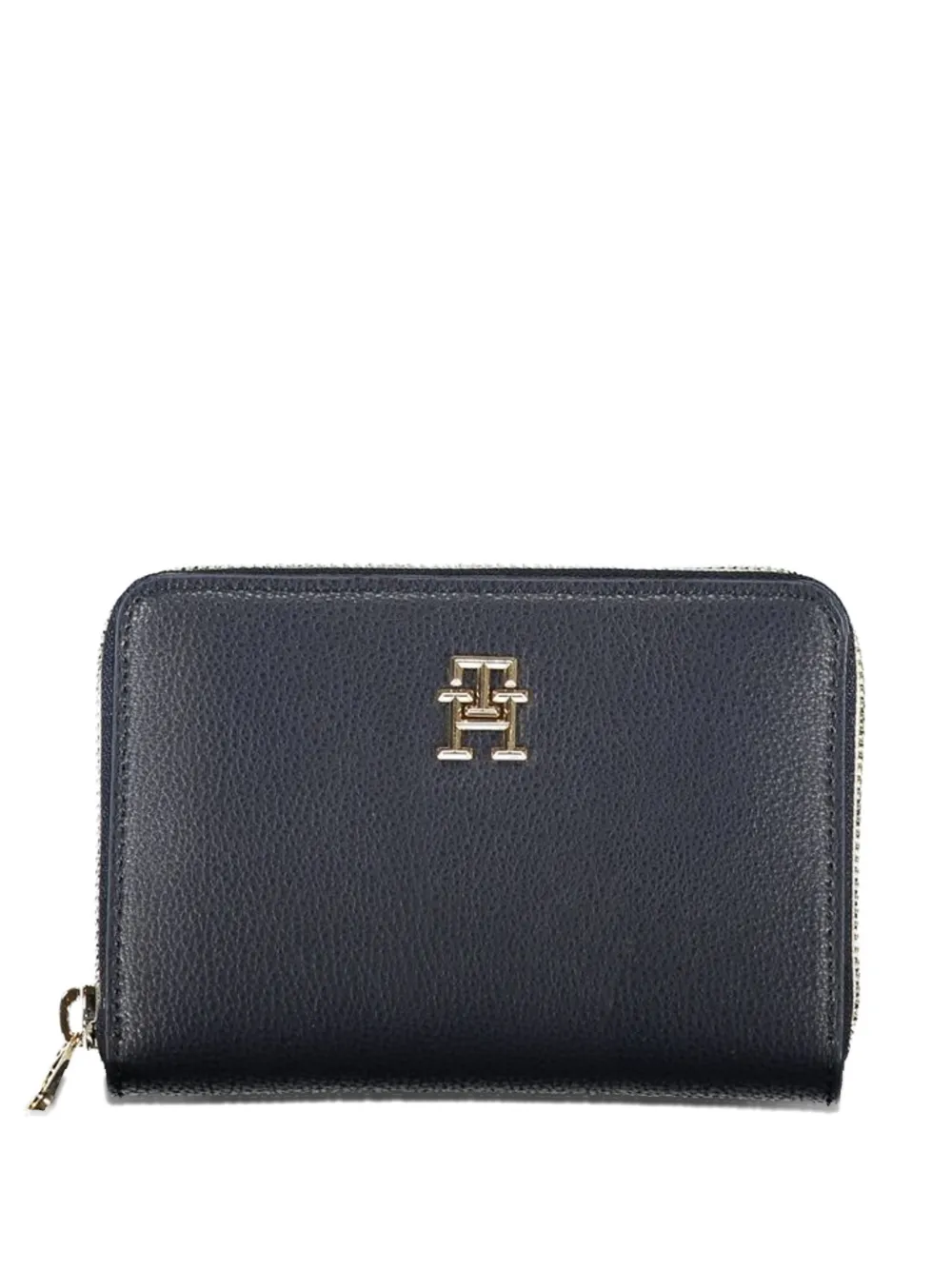 Tommy Hilfiger logo-plaque zip-around wallet - Blu