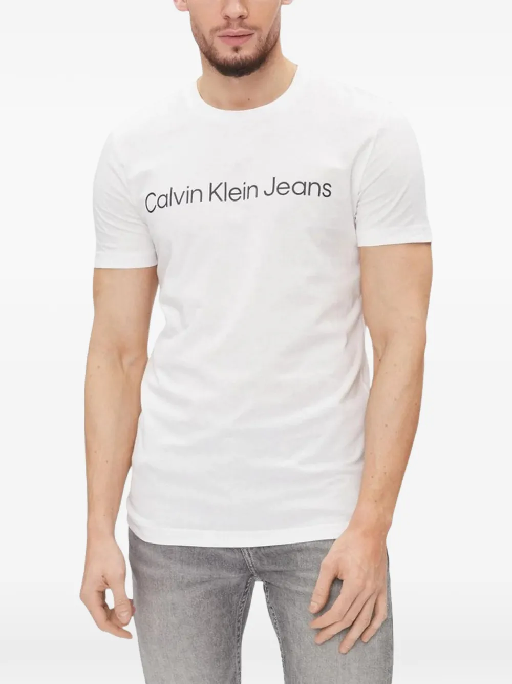 Calvin Klein Jeans logo-print T-shirt - Weiß
