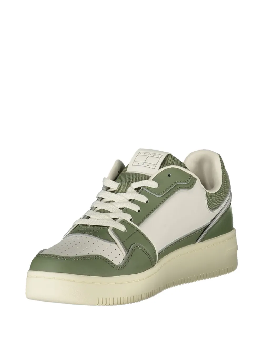 Tommy Hilfiger panelled perforated sneakers Groen