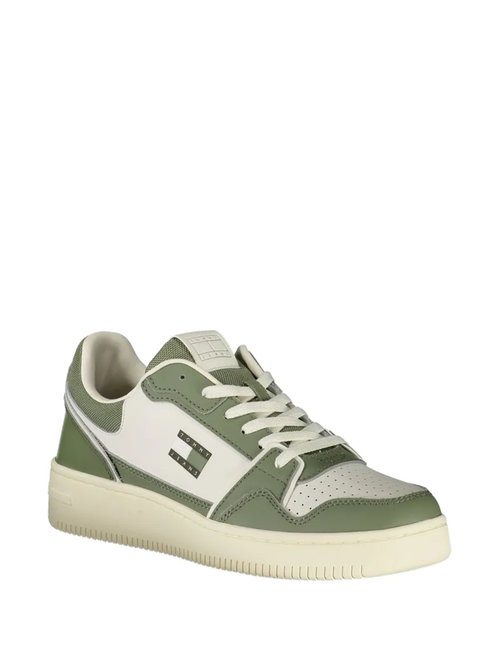 Tommy Hilfiger panelled perforated sneakers Groen