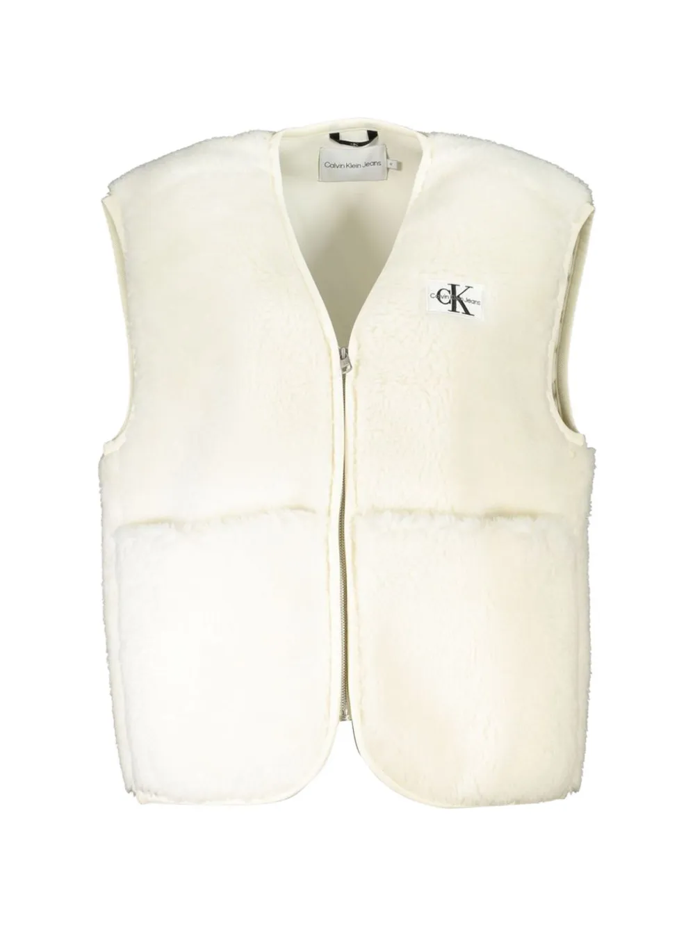 Calvin Klein zip up gilet - Nude